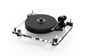 Pro-Ject 6PerspeX Balanced Manual belt-drive acrylic turntable with magnetic-suspension sub-chassis and 9" EVO CC carbon tonearm with pre-mounted Pick it MC 3 cartridge (Super Pack)