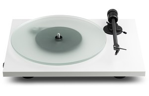 Pro-Ject T1 EVO Manual belt-drive turntable with pre-mounted Ortofon OM10 cartridge (Satin White)