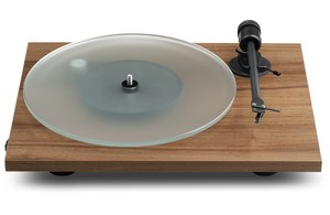 Pro-Ject T1 EVO Manual belt-drive turntable with pre-mounted Ortofon OM10 cartridge (Walnut)