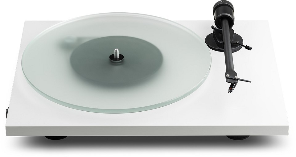 Pro-Ject T1 EVO Manual belt-drive turntable with pre-mounted Ortofon OM10 cartridge (Satin White)