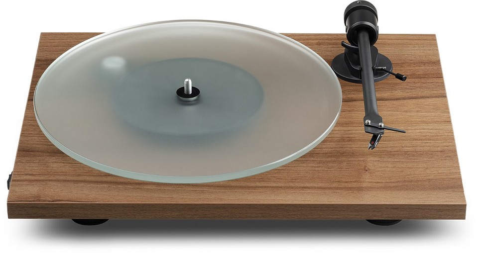 Pro-Ject T1 EVO Manual belt-drive turntable with pre-mounted Ortofon OM10 cartridge (Walnut)